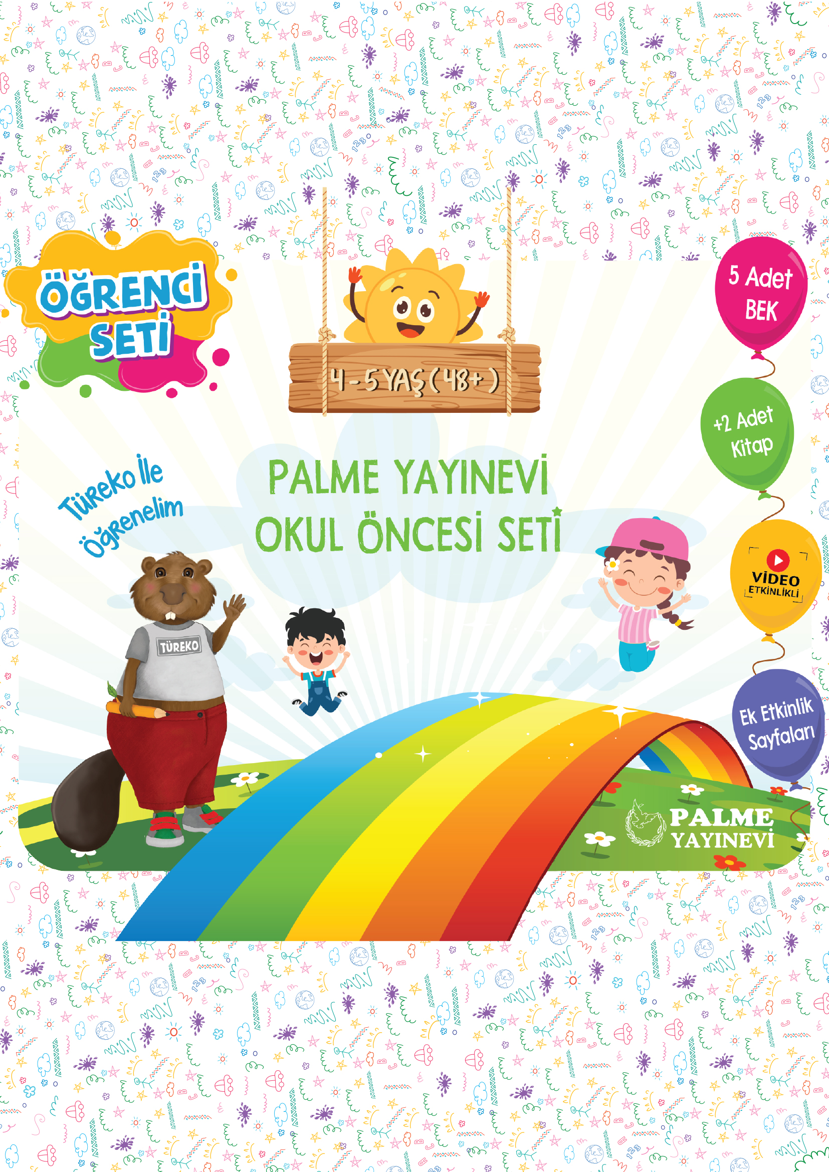 4-5 YAŞ PALME YAYINEVİ OKUL ÖNCESİ ÖĞRENCİ SETİ